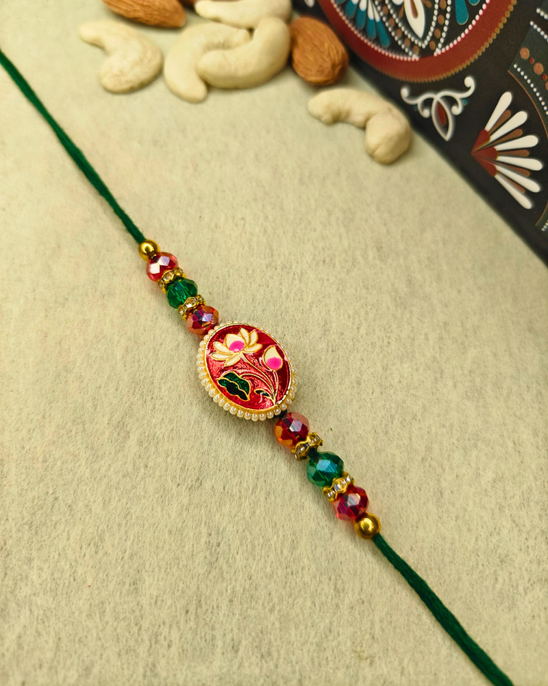 Red Floral Rakhi