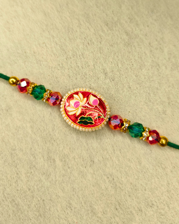 Red Floral Rakhi