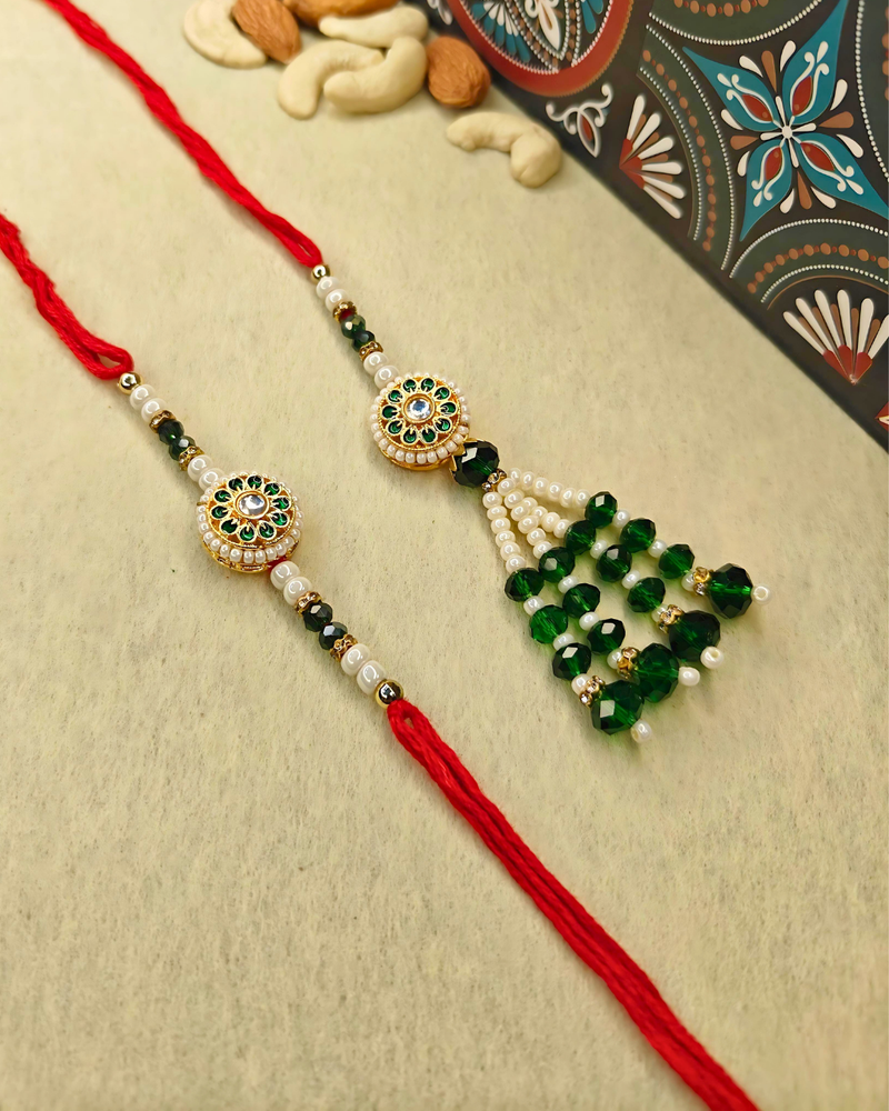 Meena & Kundan Work Rakhi