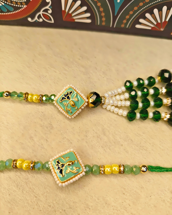 Diamond Shape Rakhi Set