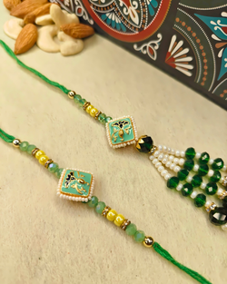 Diamond Shape Rakhi Set