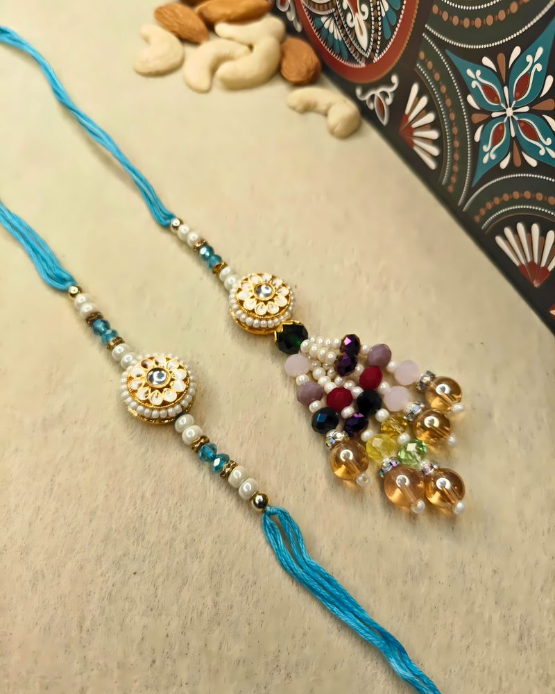 Meena & Kundan Work Rakhi